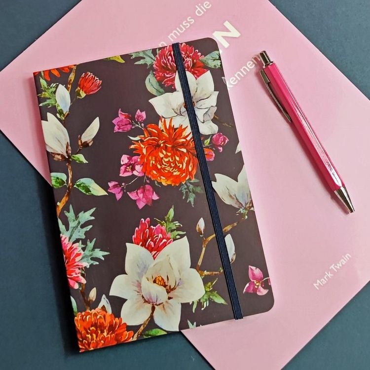 Produktbild: Notizbuch A5 Chrysantheme