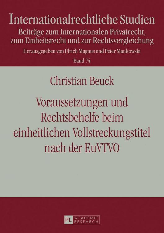 Produktbild: Voraussetzungen und Rechtsbehelfe beim einheitlichen Vollstreckungstitel nach der EuVTVO