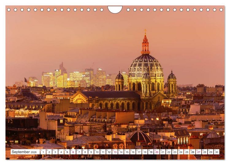 Produktbild: Geliebtes Paris - Ein Bilderbogen aus der Stadt der Liebe (Wandkalender 2026 DIN A4 quer), CALVENDO Monatskalender