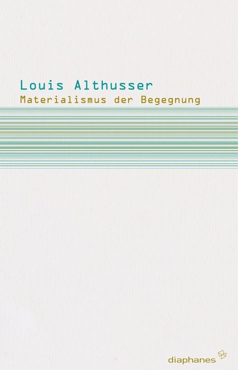 Produktbild: Materialismus der Begegnung