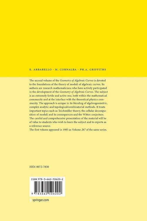 Produktbild: Geometry of Algebraic Curves