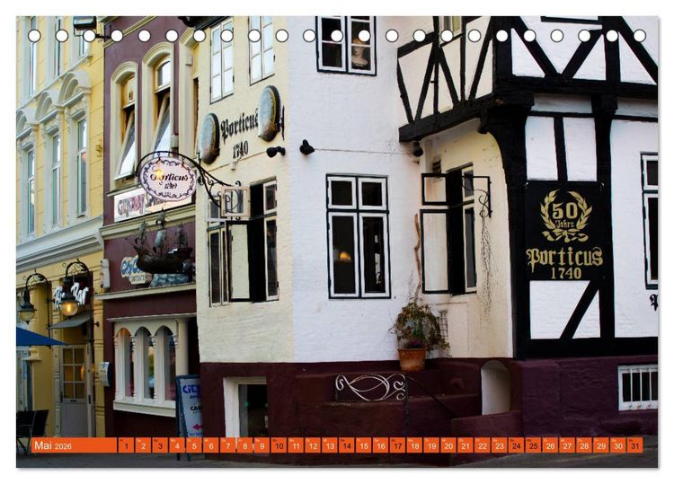 Produktbild: Ostseereise - Flensburg (Tischkalender 2026 DIN A5 quer), CALVENDO Monatskalender