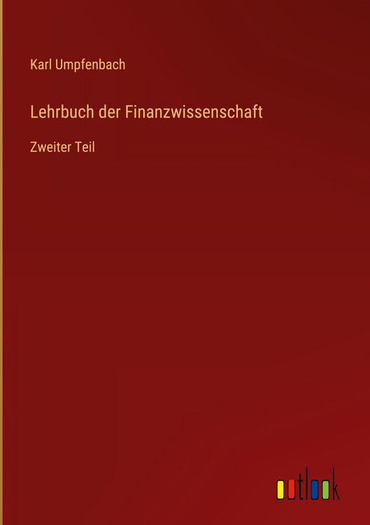 Produktbild: Lehrbuch der Finanzwissenschaft