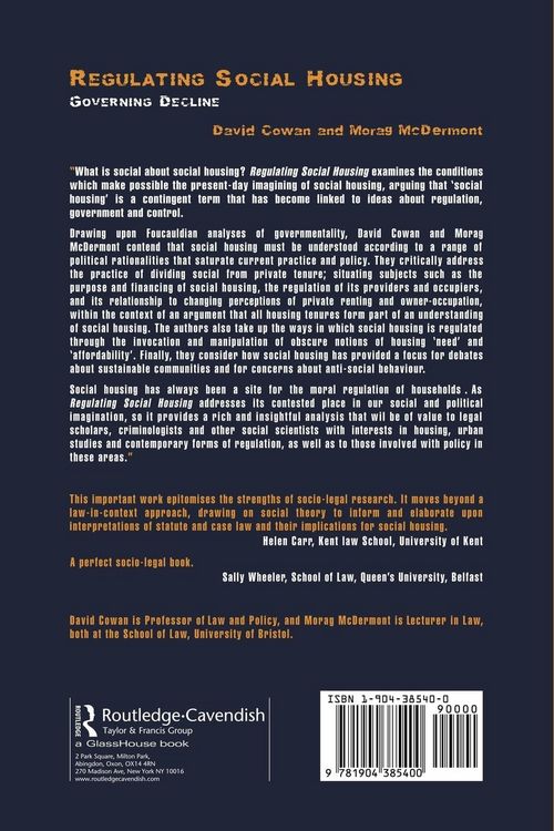 Produktbild: Regulating Social Housing
