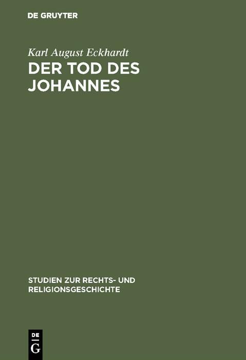 Produktbild: Der Tod des Johannes