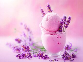 Produktbild: CALVENDO Puzzle Lavendeleis mit Bl&uuml;ten auf Rosa Hintergrund | 2000 Teile Lege-Gr&ouml;&szlig;e 90x67cm Foto-Puzzle f&uuml;r gl&uuml;ckliche Stunden