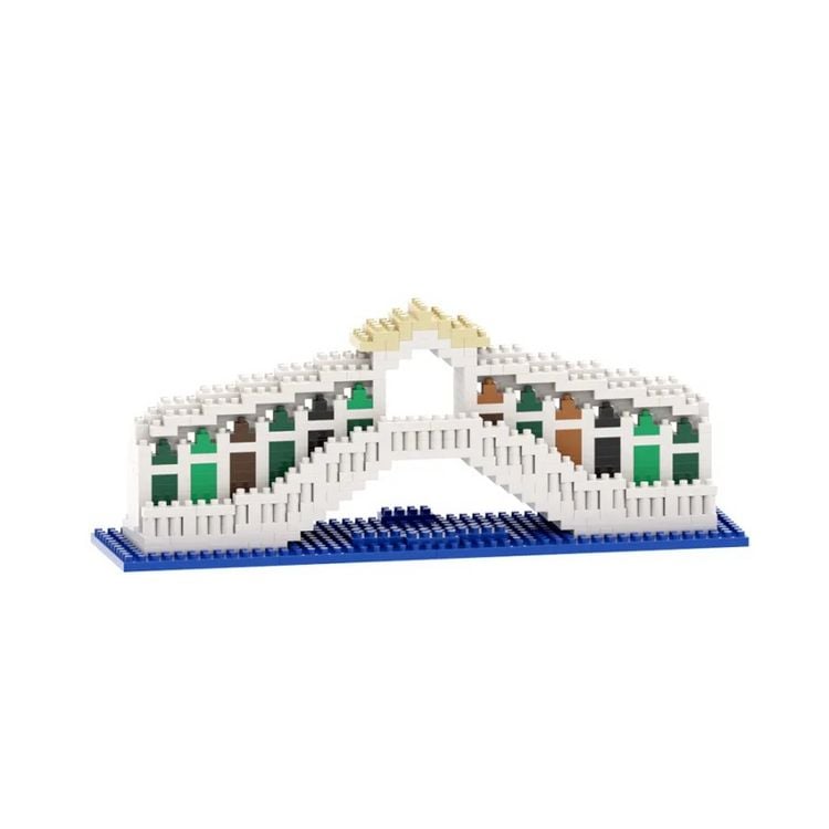 Produktbild: BRIXIES 200134 - Ponte di Rialto, 3D Konstruktionsbausatz aus Ministeinen, 474 Teile