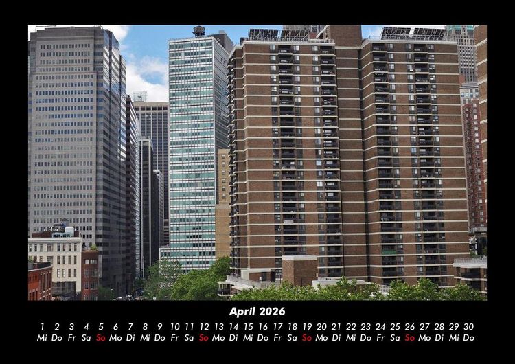 Produktbild: New York 2026 Fotokalender DIN A3