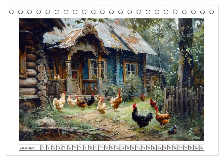 Produktbild: Reise mit der ostslawischen Seele (Tischkalender 2026 DIN A5 quer), CALVENDO Monatskalender