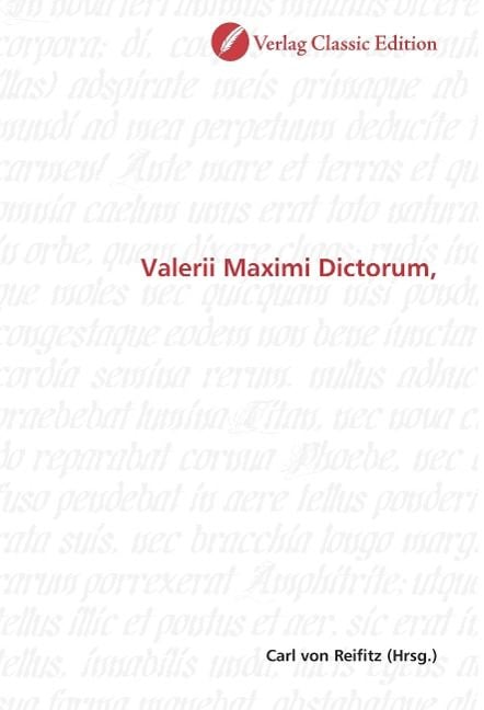 Produktbild: Valerii Maximi Dictorum,