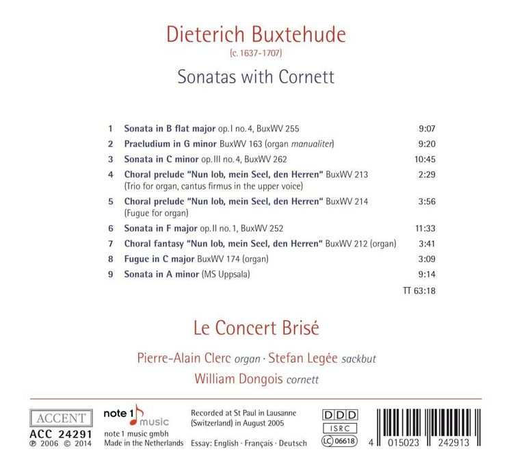 Produktbild: Buxtehude: Sonatas With Cornett