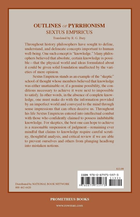 Produktbild: Outlines of Pyrrhonism