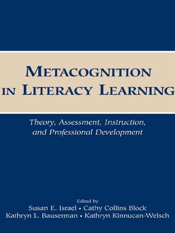 Produktbild: Metacognition in Literacy Learning