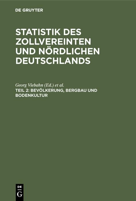 Produktbild: Bev&ouml;lkerung, Bergbau und Bodenkultur