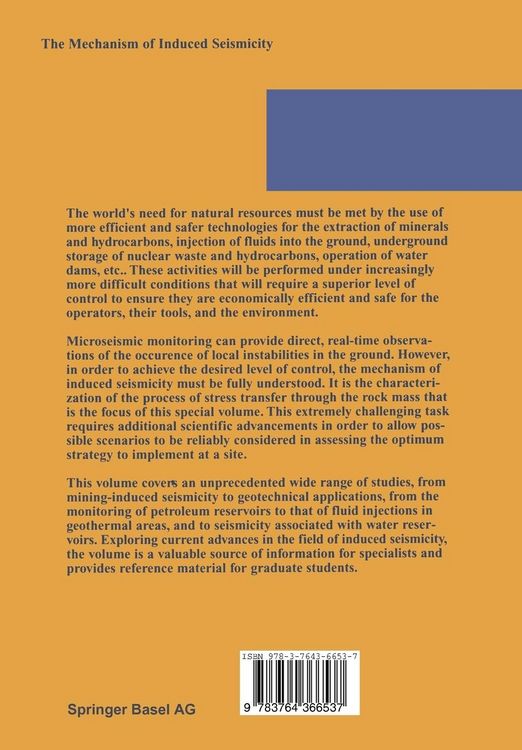 Produktbild: The Mechanism of Induced Seismicity