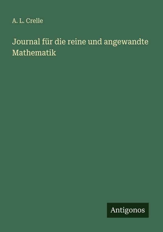 Produktbild: Journal f&uuml;r die reine und angewandte Mathematik