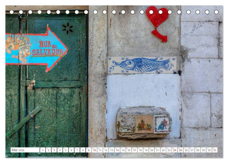 Produktbild: Portugal, der bunte S&uuml;den Europas (Tischkalender 2026 DIN A5 quer), CALVENDO Monatskalender