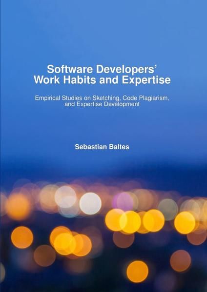 Produktbild: Software Developers' Work Habits and Expertise