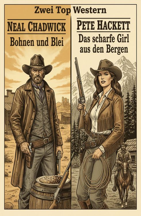 Produktbild: Zwei Top Western: Bohnen und Blei/ Das scharfe Girl aus den Bergen