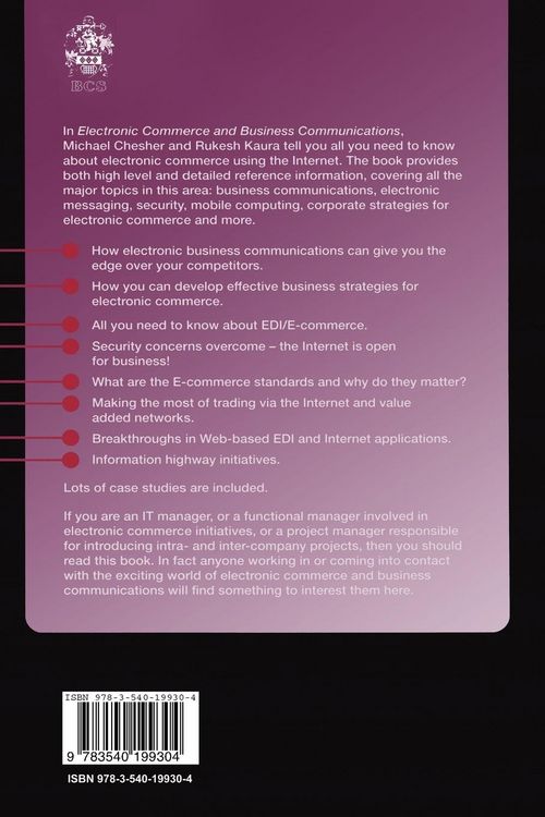 Produktbild: Electronic Commerce and Business Communications
