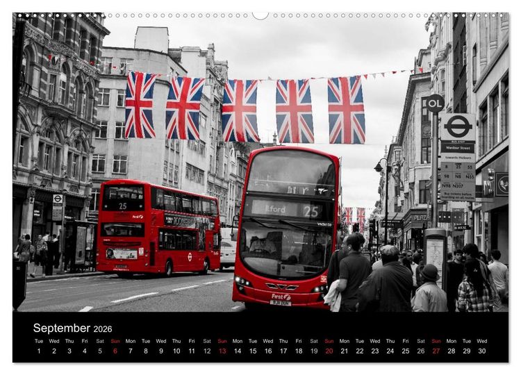 Produktbild: London 2026 (High Quality Premium Wall Calendar 2026 DIN A2 landscape),CALVENDO 12 Month Wall Calendar