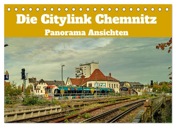 Produktbild: Die Citylink Chemnitz Panorama Ansichten (Tischkalender 2026 DIN A5 quer), CALVENDO Monatskalender