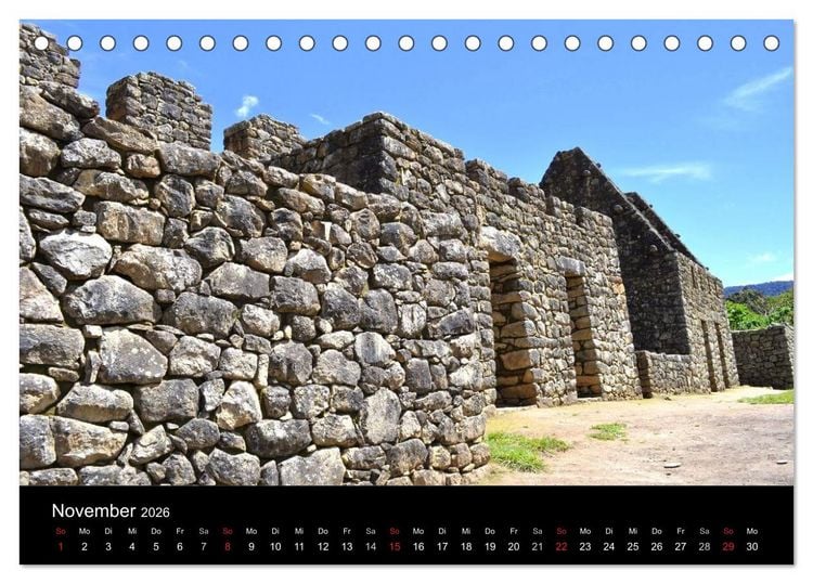 Produktbild: Machu Picchu - Exklusiv (Tischkalender 2026 DIN A5 quer), CALVENDO Monatskalender