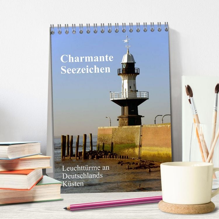 Produktbild: Charmante Seezeichen (Tischkalender 2026 DIN A5 hoch), CALVENDO Monatskalender