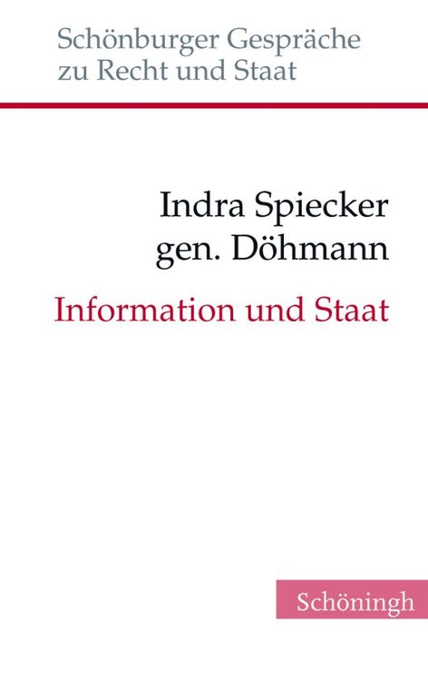 Produktbild: Information und Staat