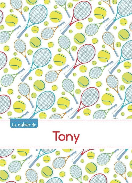 Produktbild: Cahier tony blanc,96p,a5 tennis