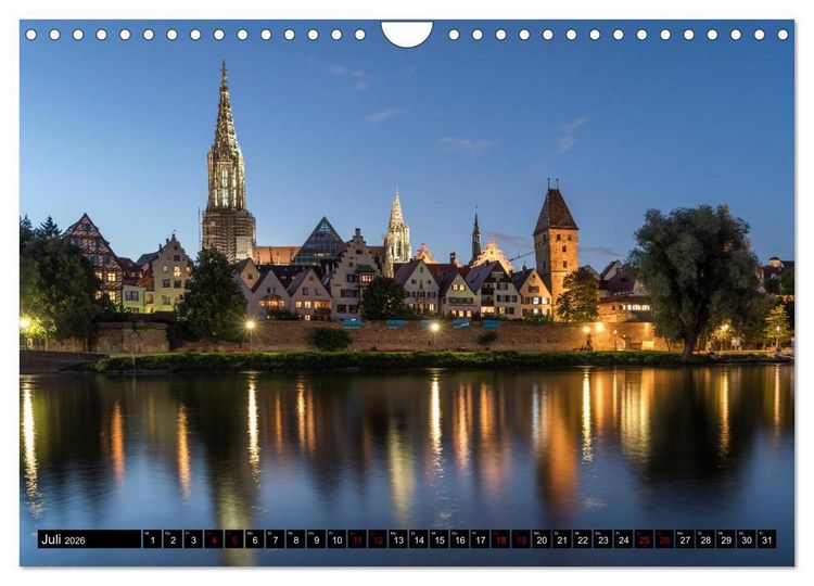 Produktbild: Ulm (Wandkalender 2026 DIN A4 quer), CALVENDO Monatskalender