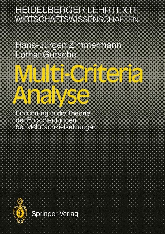 Produktbild: Multi-Criteria Analyse