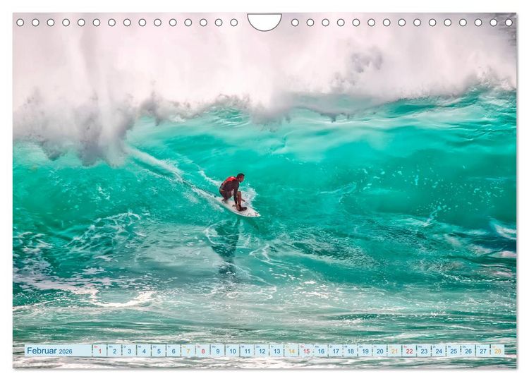 Produktbild: Surfen - so cool (Wandkalender 2026 DIN A4 quer), CALVENDO Monatskalender