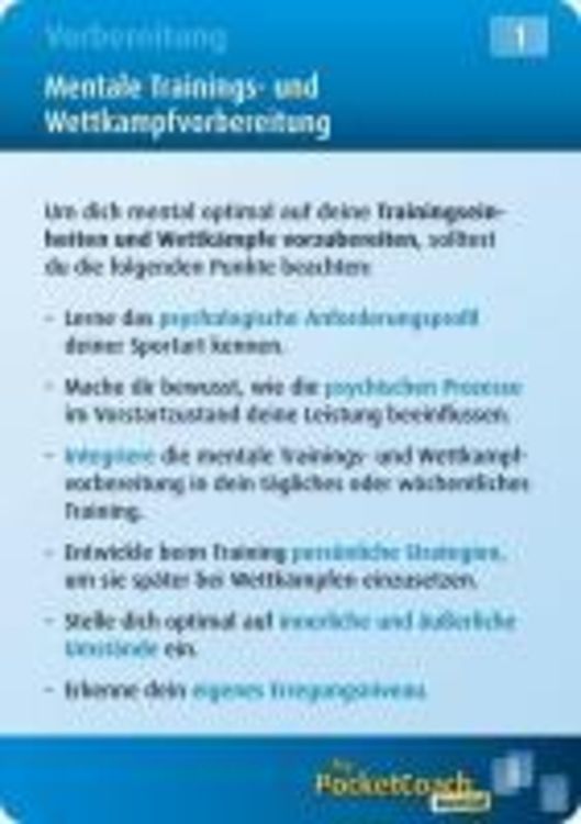 Produktbild: My Pocket Coach Mental