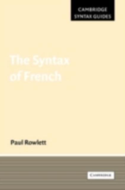Produktbild: Syntax of French