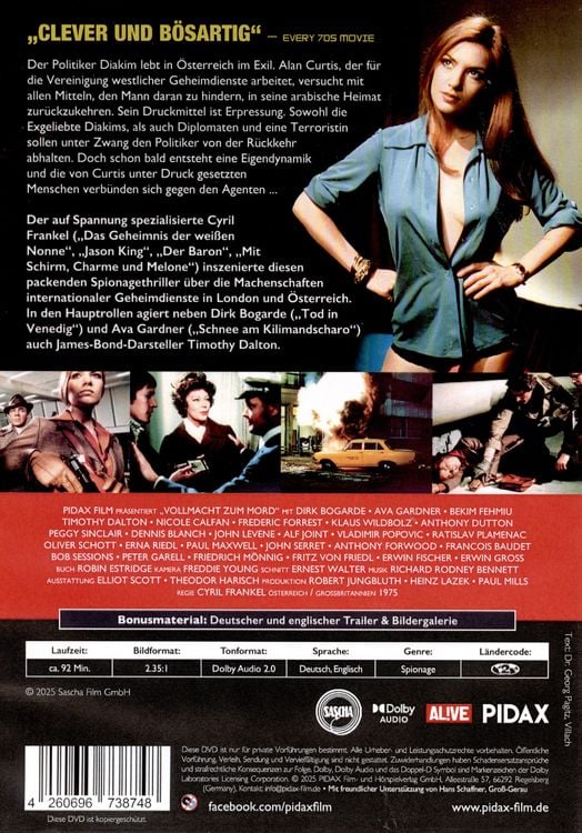 Produktbild: Vollmacht zum Mord (Permission to Kill) / Packender Thriller mit Starbesetzung (Pidax Film-Klassiker)
