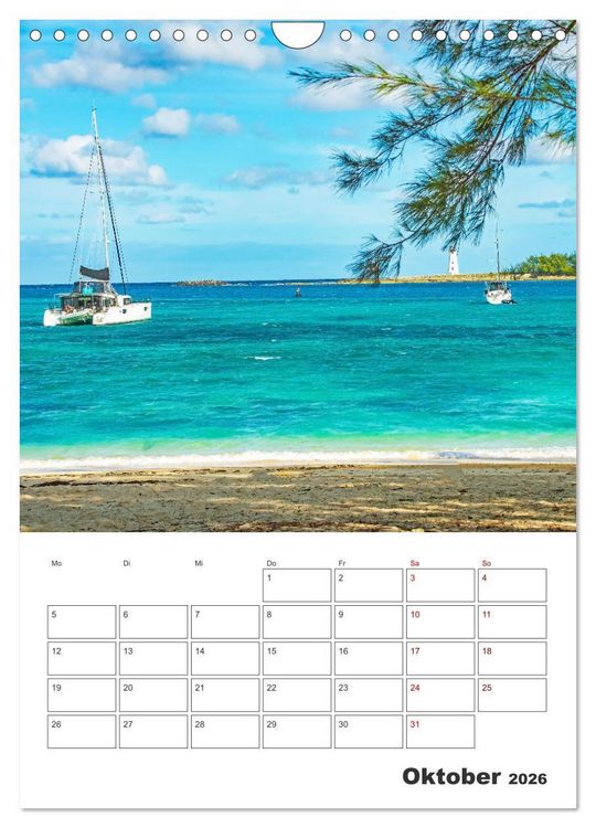 Produktbild: Nassau - Reiseplaner (Wandkalender 2026 DIN A4 hoch), CALVENDO Monatskalender