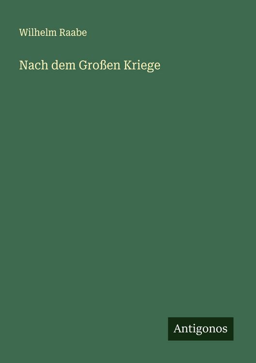 Produktbild: Nach dem Gro&szlig;en Kriege