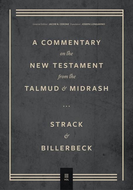 Produktbild: Commentary on the New Testament from the Talmud and Midrash
