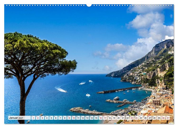 Produktbild: Amalfik&uuml;ste und Capri - Sehnsuchtsorte (hochwertiger Premium Wandkalender 2027 DIN A2 quer), Kunstdruck in Hochglanz