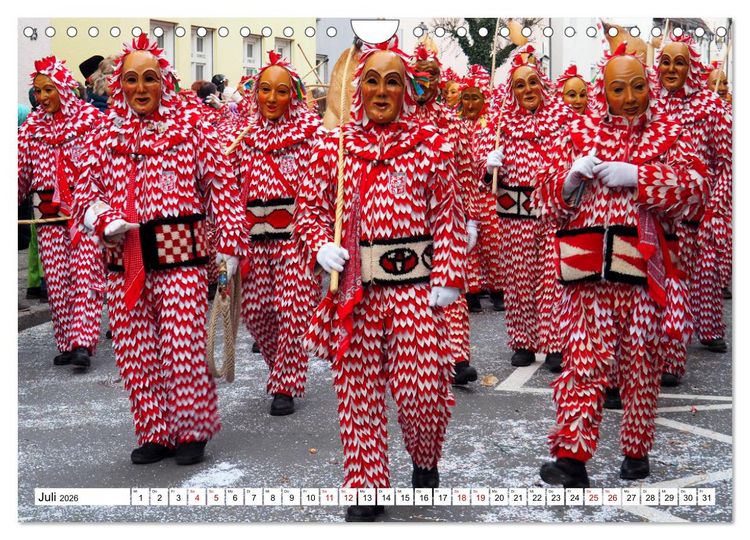 Produktbild: Fasnet in Oberschwaben und auf der Alb (Wandkalender 2026 DIN A4 quer), CALVENDO Monatskalender
