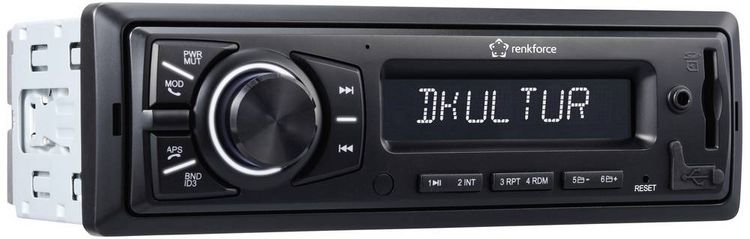 Produktbild: Renkforce RF-ARAR-400 Autoradio inkl. DAB-Antenne, DAB+ Tuner, Bluetooth&reg;-Freisprecheinrichtung