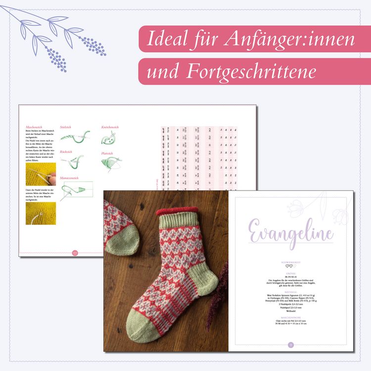 Produktbild: Romantische Socken stricken