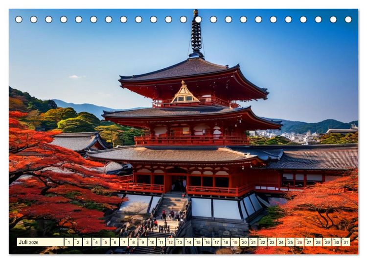 Produktbild: Typisch Japanisch (Tischkalender 2026 DIN A5 quer), CALVENDO Monatskalender
