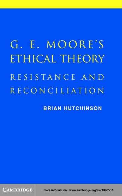 Produktbild: G. E. Moore's Ethical Theory