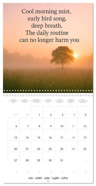 Produktbild: Let the moment guide you (Wall Calendar 2026 12 &times; 12 Inch) CALVENDO 12 Month Wall Calendar
