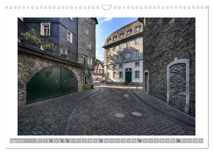 Produktbild: Monschau - Flanieren durch die historische Altstadt (Wandkalender 2026 DIN A3 quer), CALVENDO Monatskalender