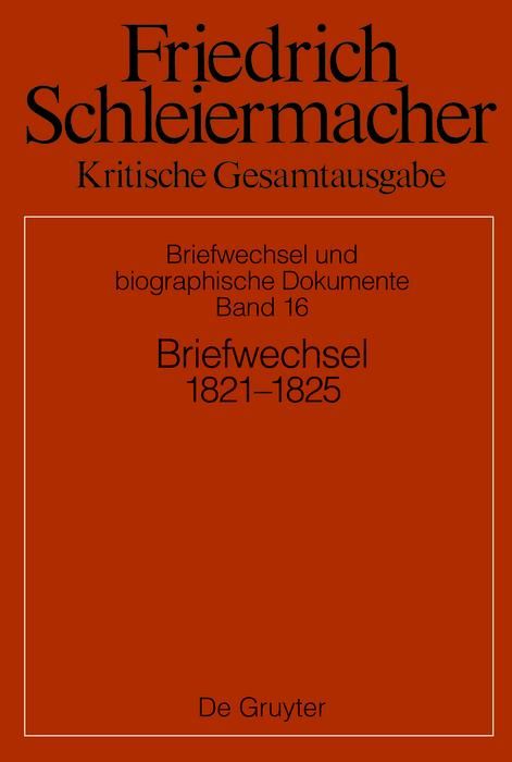Produktbild: Briefwechsel 1821-1824