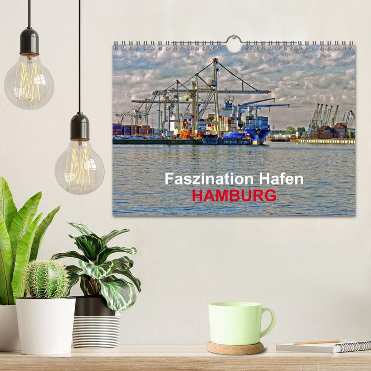 Produktbild: Faszination Hafen - Hamburg (Wandkalender 2026 DIN A4 quer), CALVENDO Monatskalender