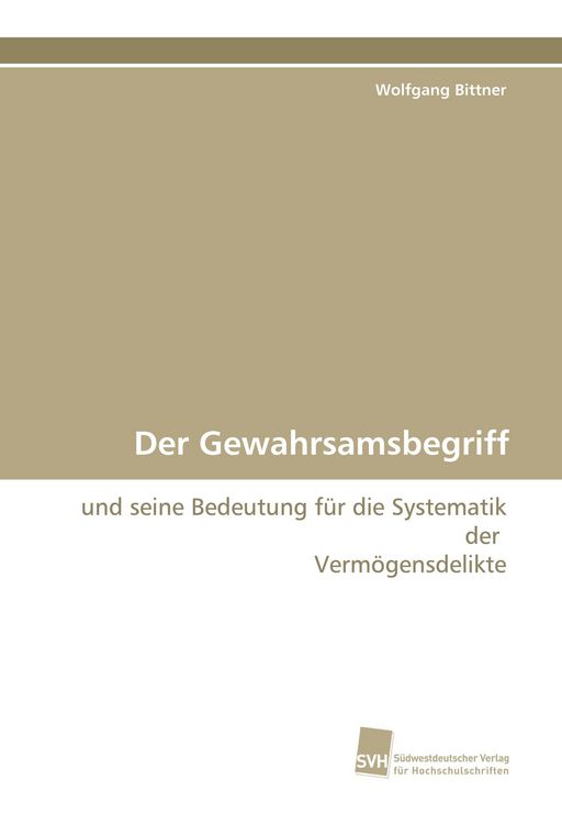 Produktbild: Der Gewahrsamsbegriff